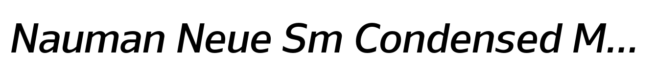 Nauman Neue Sm Condensed Medium Italic image